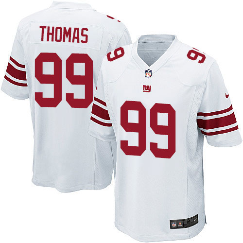 Men's Nike New York Giants #99 Robert Thomas Game White NFL Jersey
