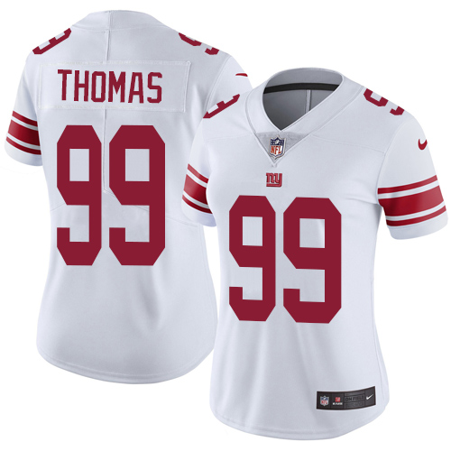 Women's Nike New York Giants #99 Robert Thomas White Vapor Untouchable Elite Player NFL Jersey