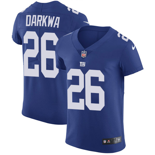 Men's Nike New York Giants #26 Orleans Darkwa Royal Blue Team Color Vapor Untouchable Elite Player NFL Jersey