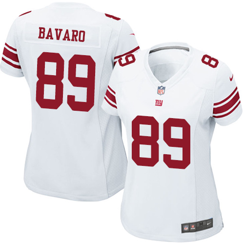Women's Nike New York Giants #89 Mark Bavaro Game White NFL Jersey