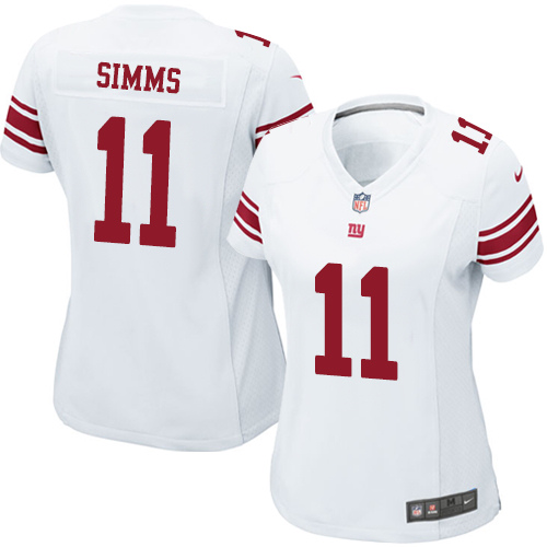 Women's Nike New York Giants #11 Phil Simms Game White NFL Jersey