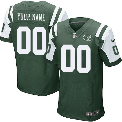 Men's Nike New York Jets Customized Green Team Color Vapor Untouchable Custom Elite NFL Jersey