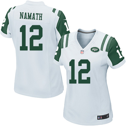 Women's Nike New York Jets #12 Joe Namath Game White NFL Jersey