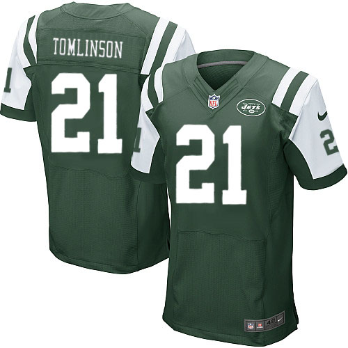 Men's Nike New York Jets #21 LaDainian Tomlinson Green Team Color Vapor Untouchable Elite Player NFL Jersey