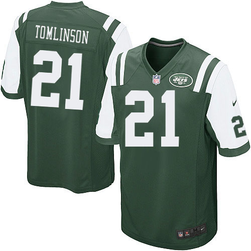 Men's Nike New York Jets #21 LaDainian Tomlinson Game Green Team Color NFL Jersey