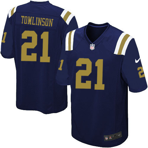 Men's Nike New York Jets #21 LaDainian Tomlinson Limited Navy Blue Alternate NFL Jersey