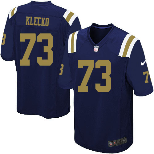 Men's Nike New York Jets #73 Joe Klecko Limited Navy Blue Alternate NFL Jersey