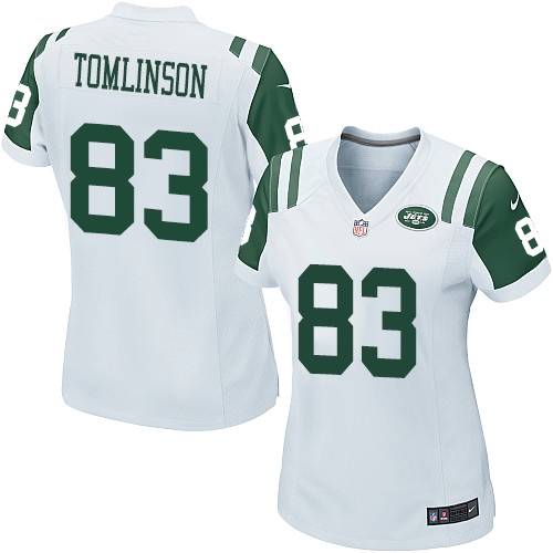Women's Nike New York Jets #83 Eric Tomlinson Game White NFL Jersey