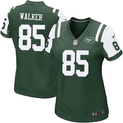 Women's Nike New York Jets #85 Wesley Walker Game Green Team Color NFL Jersey