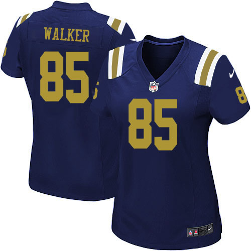 Women's Nike New York Jets #85 Wesley Walker Elite Navy Blue Alternate NFL Jersey