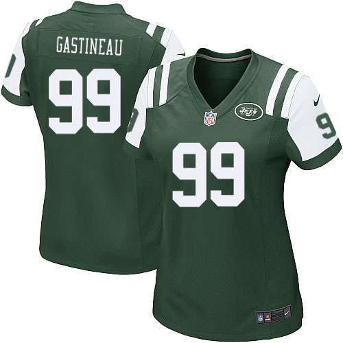 Women's Nike New York Jets #99 Mark Gastineau Game Green Team Color NFL Jersey