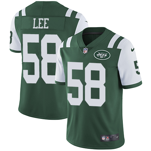 Men's Nike New York Jets #58 Darron Lee Green Team Color Vapor Untouchable Limited Player NFL Jersey