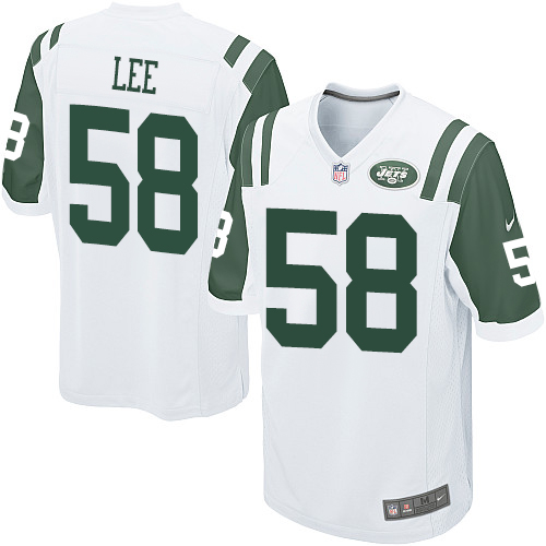 Men's Nike New York Jets #58 Darron Lee Game White NFL Jersey