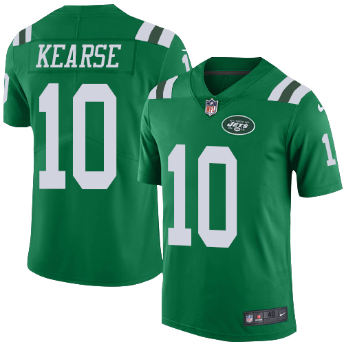 Men's Nike New York Jets #10 Jermaine Kearse Elite Green Rush Vapor Untouchable NFL Jersey