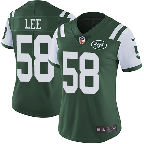 Women's Nike New York Jets #58 Darron Lee Green Team Color Vapor Untouchable Limited Player NFL Jersey