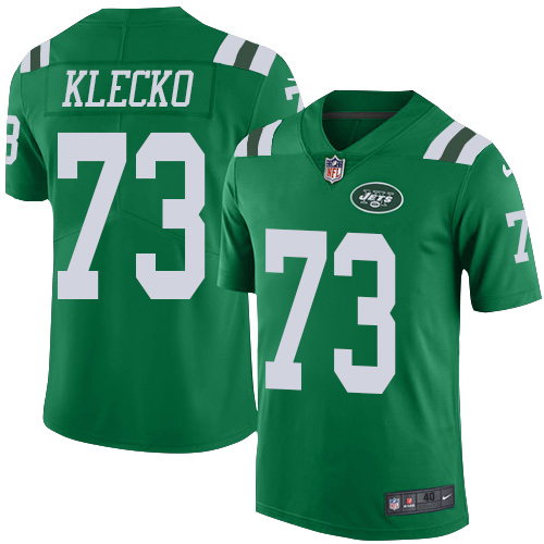 Men's Nike New York Jets #73 Joe Klecko Elite Green Rush Vapor Untouchable NFL Jersey