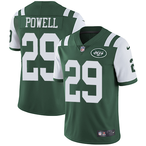 Men's Nike New York Jets #29 Bilal Powell Green Team Color Vapor Untouchable Limited Player NFL Jersey