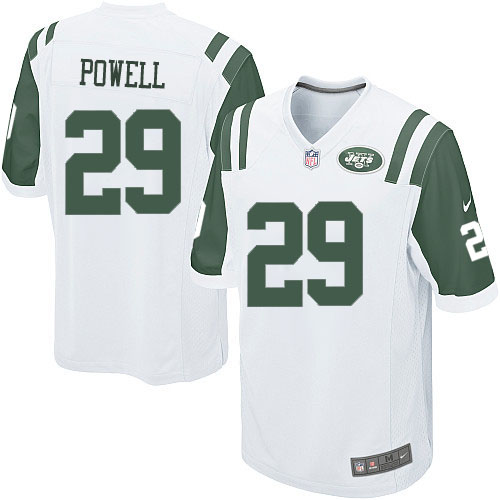 Men's Nike New York Jets #29 Bilal Powell Game White NFL Jersey