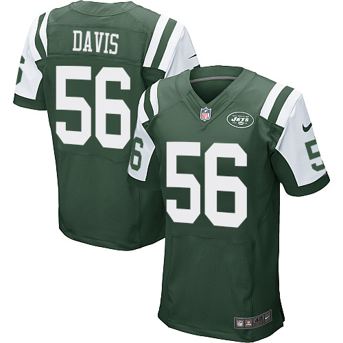 Men's Nike New York Jets #56 DeMario Davis Green Team Color Vapor Untouchable Elite Player NFL Jersey
