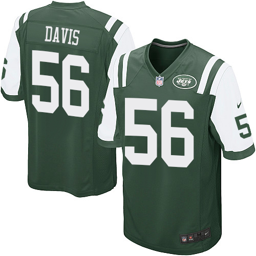 Men's Nike New York Jets #56 DeMario Davis Game Green Team Color NFL Jersey