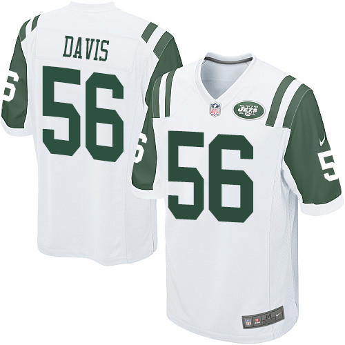 Men's Nike New York Jets #56 DeMario Davis Game White NFL Jersey