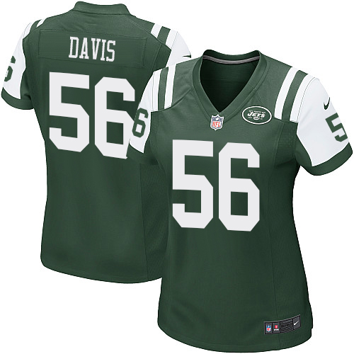 Women's Nike New York Jets #56 DeMario Davis Game Green Team Color NFL Jersey