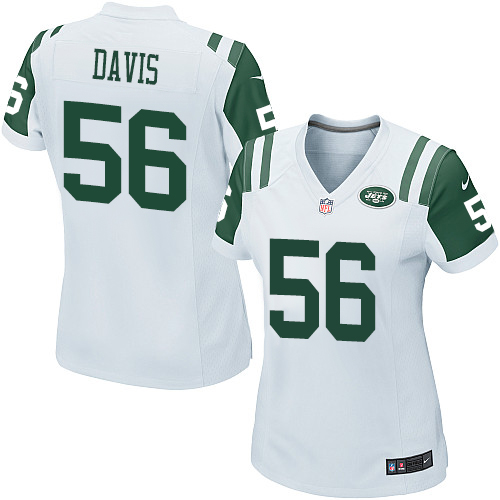 Women's Nike New York Jets #56 DeMario Davis Game White NFL Jersey
