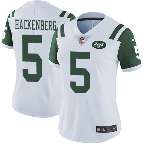 Women's Nike New York Jets #5 Christian Hackenberg White Vapor Untouchable Elite Player NFL Jersey