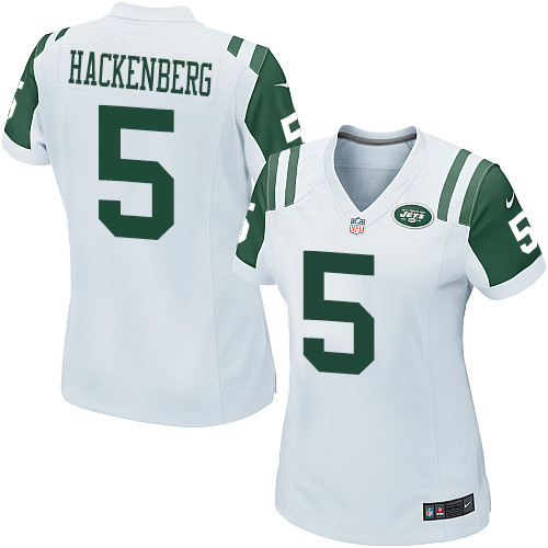 Women's Nike New York Jets #5 Christian Hackenberg Game White NFL Jersey