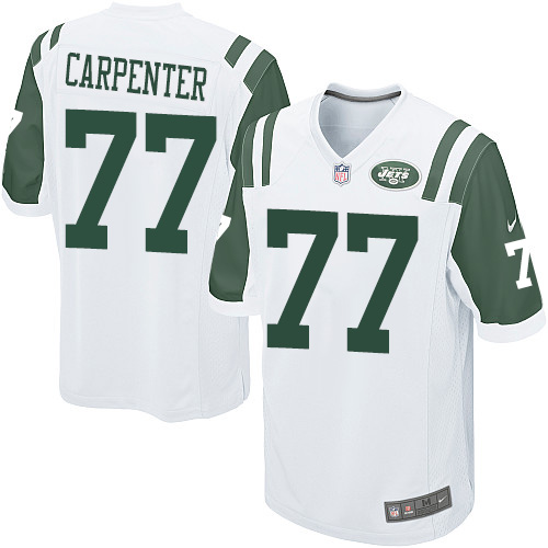 Men's Nike New York Jets #77 James Carpenter Game White NFL Jersey