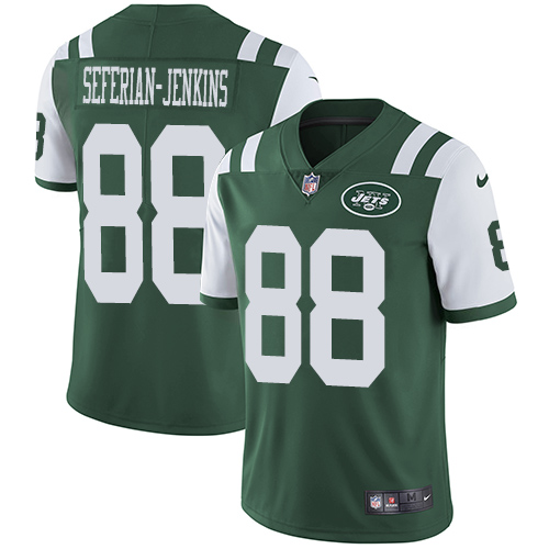 Men's Nike New York Jets #88 Austin Seferian-Jenkins Green Team Color Vapor Untouchable Limited Player NFL Jersey