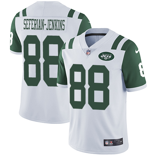 Men's Nike New York Jets #88 Austin Seferian-Jenkins White Vapor Untouchable Limited Player NFL Jersey