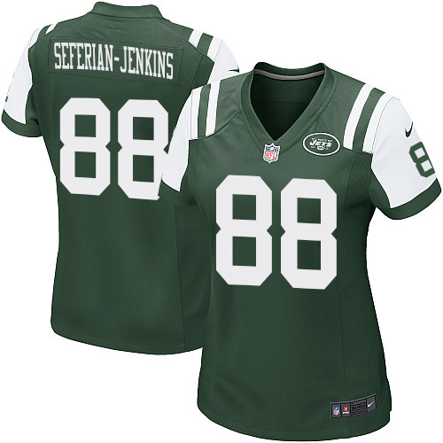 Women's Nike New York Jets #88 Austin Seferian-Jenkins Game Green Team Color NFL Jersey