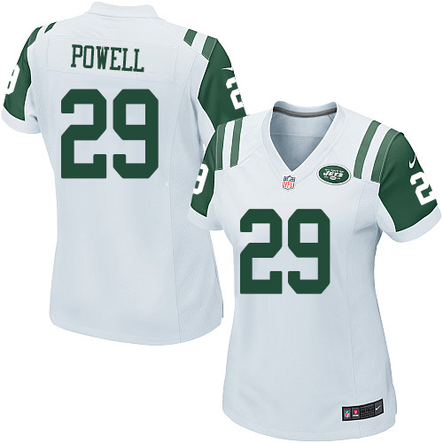 Women's Nike New York Jets #29 Bilal Powell Game White NFL Jersey