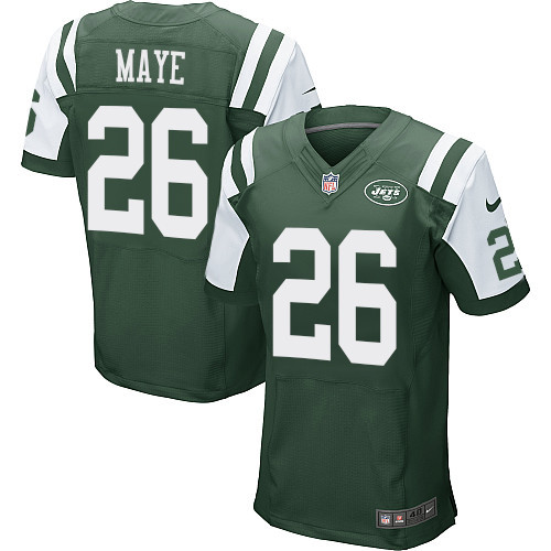 Men's Nike New York Jets #26 Marcus Maye Green Team Color Vapor Untouchable Elite Player NFL Jersey