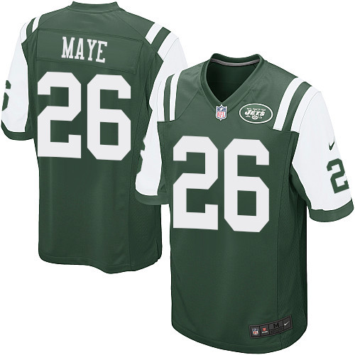 Men's Nike New York Jets #26 Marcus Maye Game Green Team Color NFL Jersey