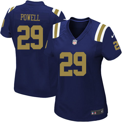Women's Nike New York Jets #29 Bilal Powell Elite Navy Blue Alternate NFL Jersey