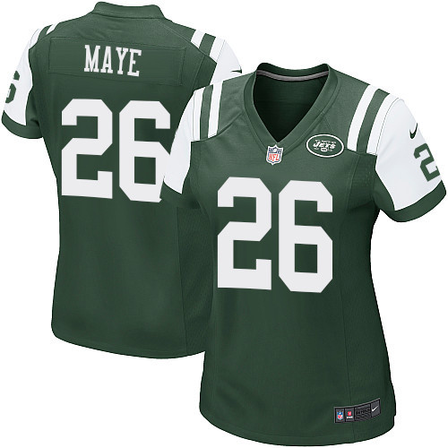 Women's Nike New York Jets #26 Marcus Maye Game Green Team Color NFL Jersey