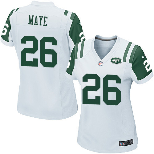 Women's Nike New York Jets #26 Marcus Maye Game White NFL Jersey