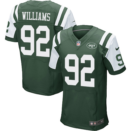 Men's Nike New York Jets #92 Leonard Williams Green Team Color Vapor Untouchable Elite Player NFL Jersey