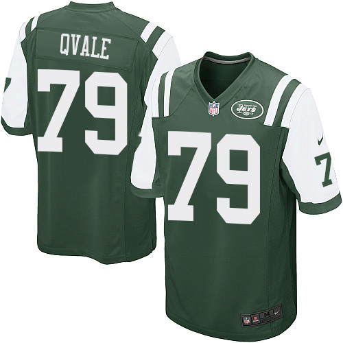 Men's Nike New York Jets #79 Brent Qvale Game Green Team Color NFL Jersey