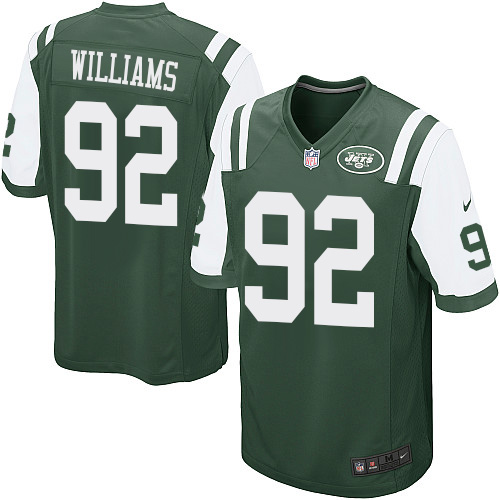 Men's Nike New York Jets #92 Leonard Williams Game Green Team Color NFL Jersey