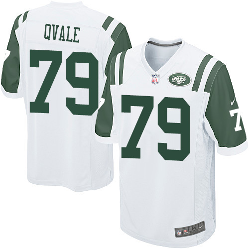 Men's Nike New York Jets #79 Brent Qvale Game White NFL Jersey