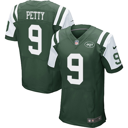 Men's Nike New York Jets #9 Bryce Petty Green Team Color Vapor Untouchable Elite Player NFL Jersey