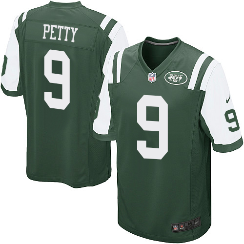 Men's Nike New York Jets #9 Bryce Petty Game Green Team Color NFL Jersey