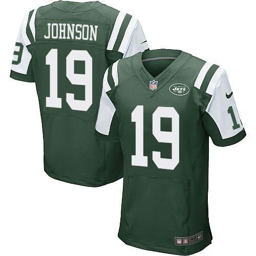 Men's Nike New York Jets #19 Keyshawn Johnson Green Team Color Vapor Untouchable Elite Player NFL Jersey