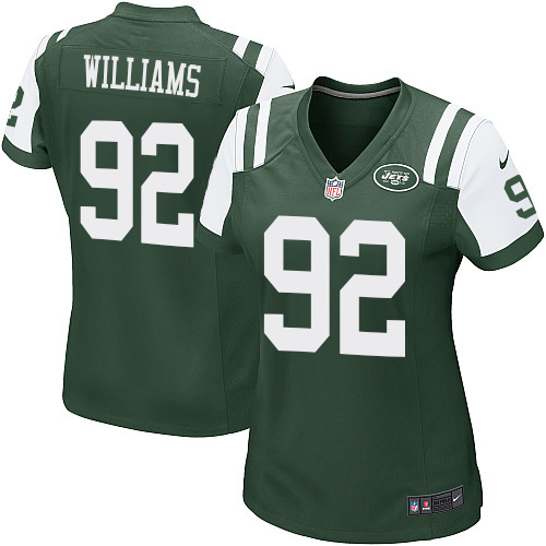 Women's Nike New York Jets #92 Leonard Williams Game Green Team Color NFL Jersey