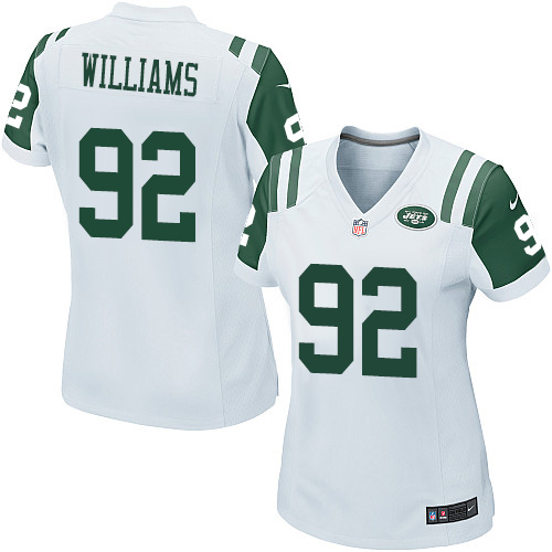 Women's Nike New York Jets #92 Leonard Williams Game White NFL Jersey