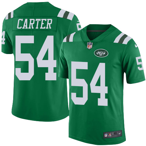 Men's Nike New York Jets #54 Bruce Carter Elite Green Rush Vapor Untouchable NFL Jersey