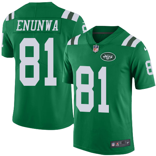 Men's Nike New York Jets #81 Quincy Enunwa Elite Green Rush Vapor Untouchable NFL Jersey